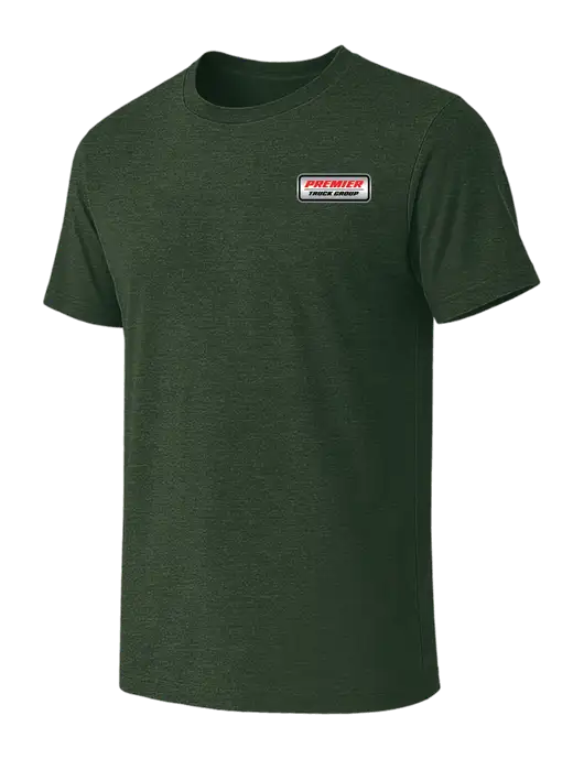 BELLA+CANVAS Heather Forest CVC Short Sleeve Tee w/Premier Truck Group Logo