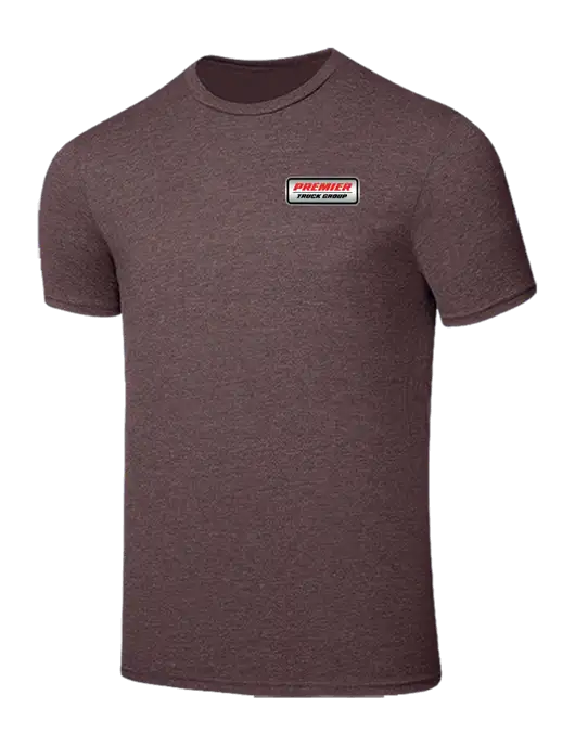 Seriously Soft Heathered Brown T-Shirt w/Premier Truck Group Logo