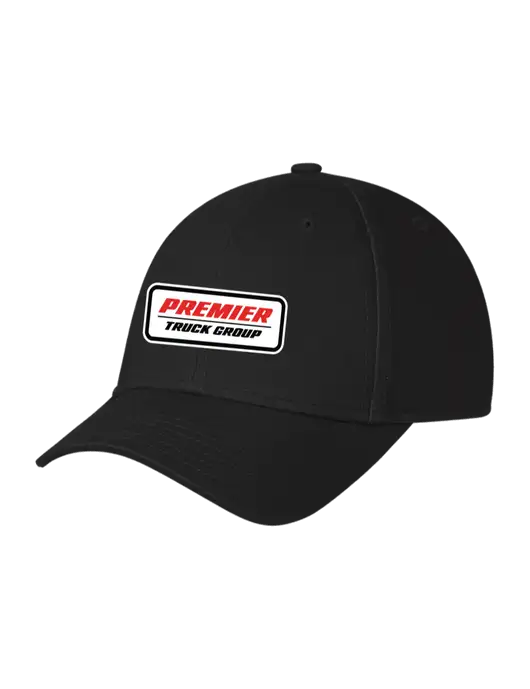 Black Structured Cap Hook & Loop w/Premier Truck Group Logo