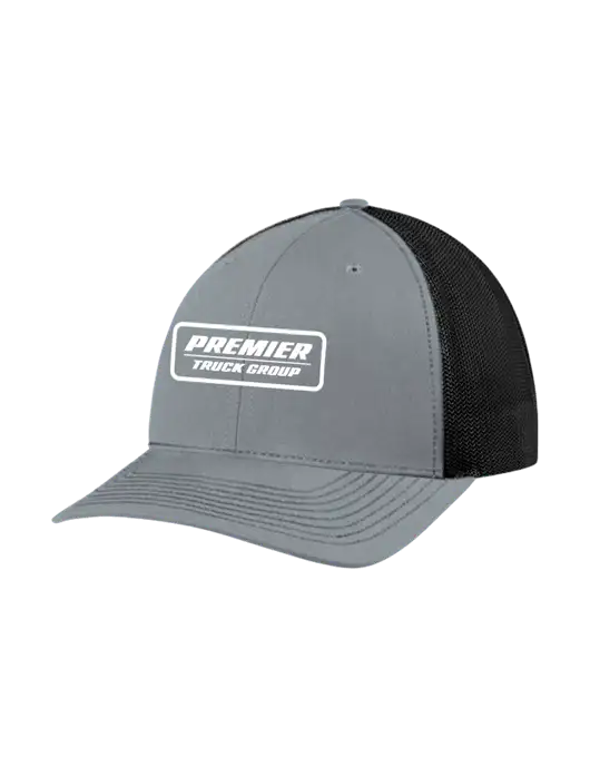 Richardson Adjustable Snapback Original 112 Trucker Cap Heather Grey w/Black Mesh w/Premier Truck Group Logo