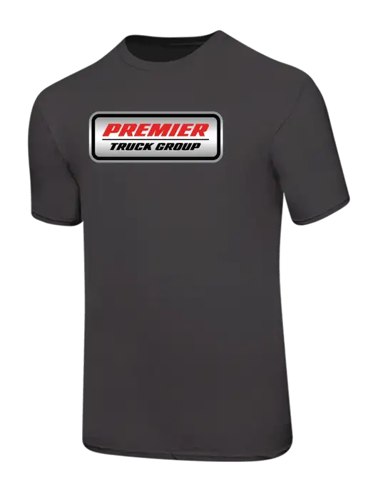 Ring Spun Charcoal 4.5 oz T-Shirt w/Premier Truck Group Logo