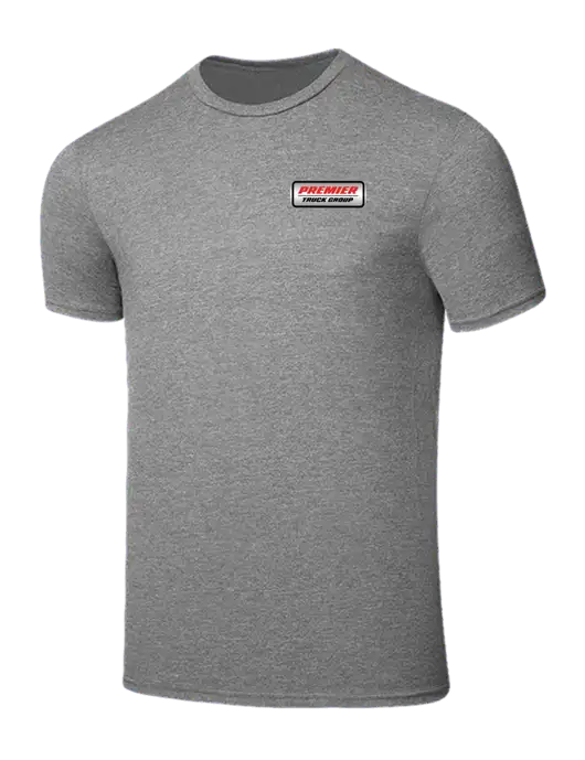 Seriously Soft Grey Frost T-Shirt w/Premier Truck Group Logo