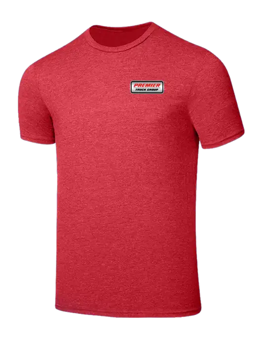 Seriously Soft Heathered Red T-Shirt w/Premier Truck Group Logo