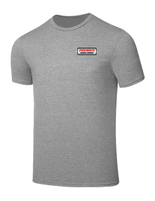 Seriously Soft Light Heather Grey T-Shirt w/Premier Truck Group Logo