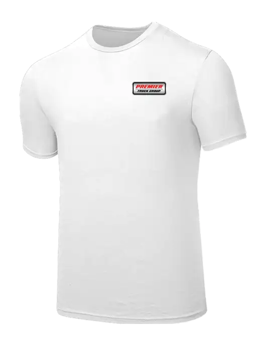 Seriously Soft White T-Shirt w/Premier Truck Group Logo
