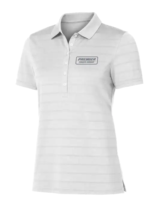 Callaway Womens Bright White Ventilated Polo w/Premier Truck Group Logo