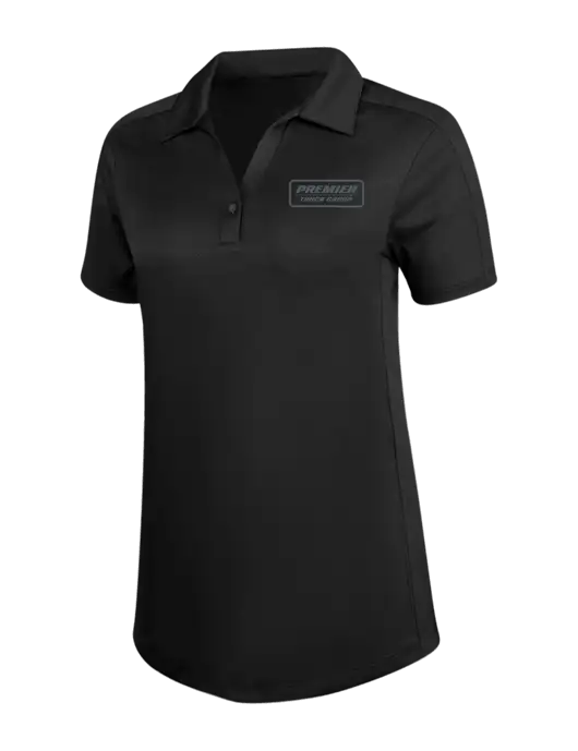 Womens Black Diamond Jacquard Polo w/Premier Truck Group Logo