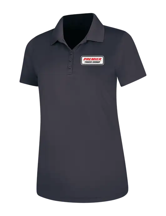 Dark Grey Womens Dry Zone UV Mesh Polo w/Premier Truck Group Logo
