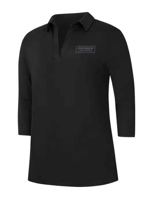 Womens Black Luxe Knit Tunic w/Premier Truck Group Logo