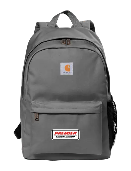 Carhartt Grey Canvas Backpack w/Premier Truck Group Logo