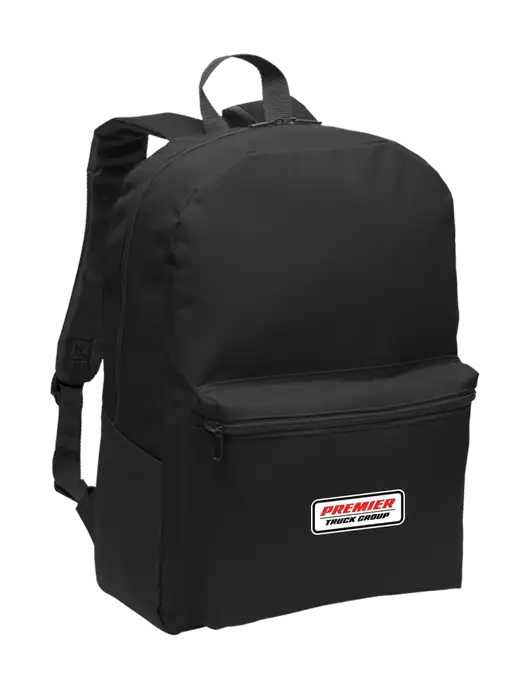 Casual Black Lightweight Laptop Backpack w/Premier Truck Group Logo