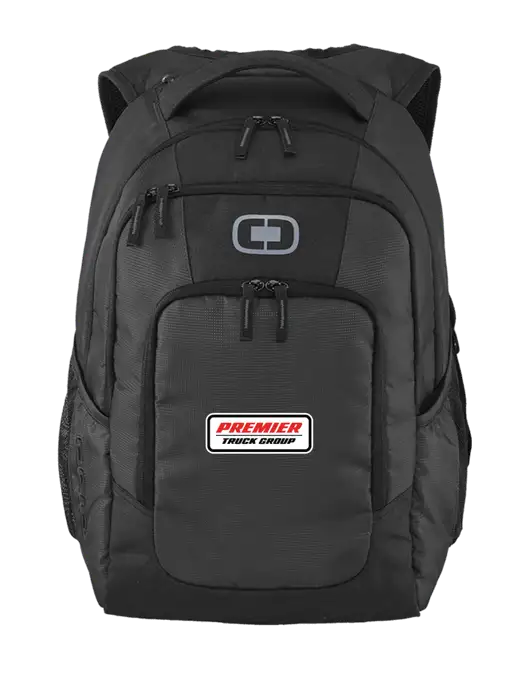 OGIO Diesel Grey Logan Laptop Backpack
 w/Premier Truck Group Logo