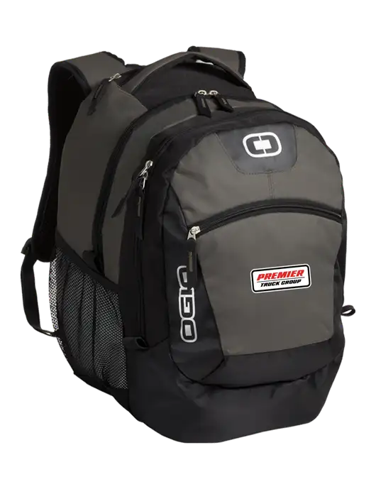 OGIO Grey Rogue Pack
 w/Premier Truck Group Logo