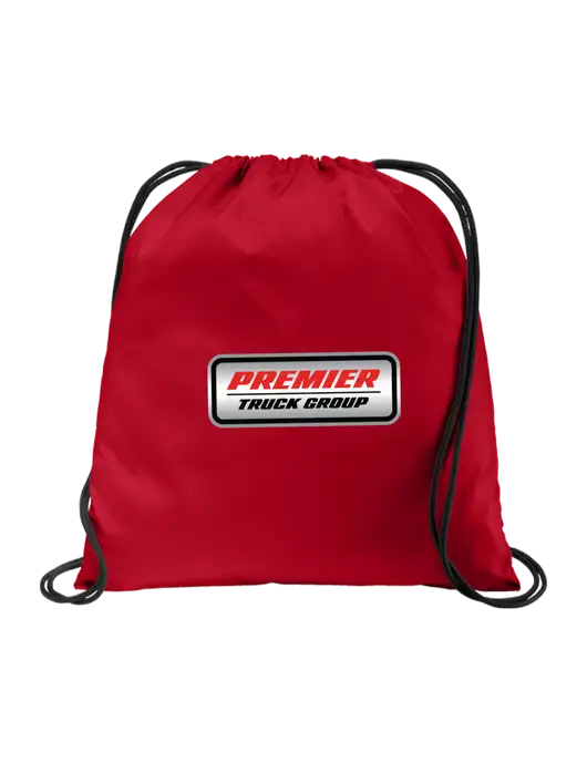 Drawstring True Red Cinch Pack w/Premier Truck Group Logo