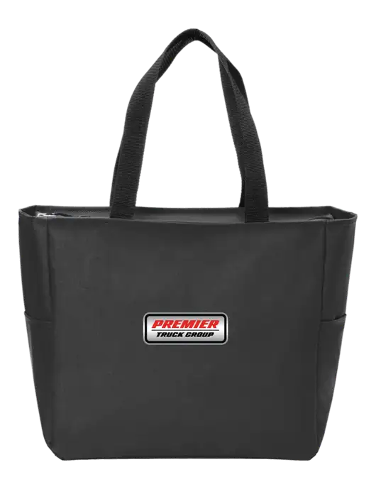 Everyday Black Zip Tote  w/Premier Truck Group Logo