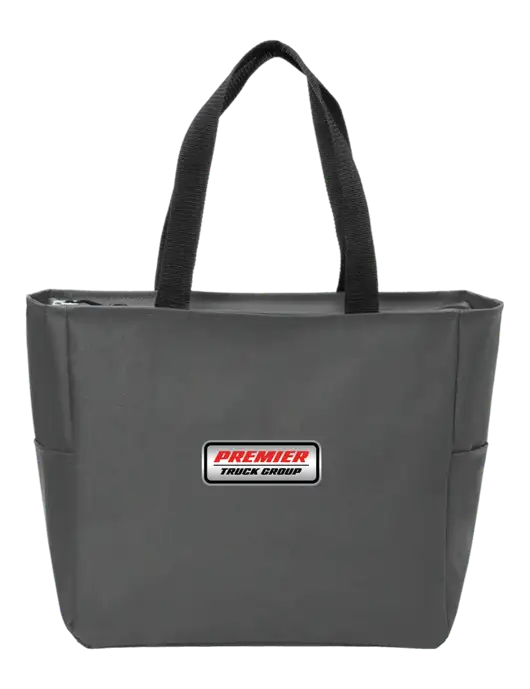 Everyday Charcoal Zip Tote Dark w/Premier Truck Group Logo