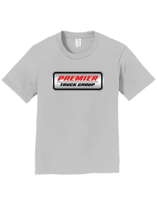 Youth Ring Spun Silver 4.5 oz T-Shirt w/Premier Truck Group Logo