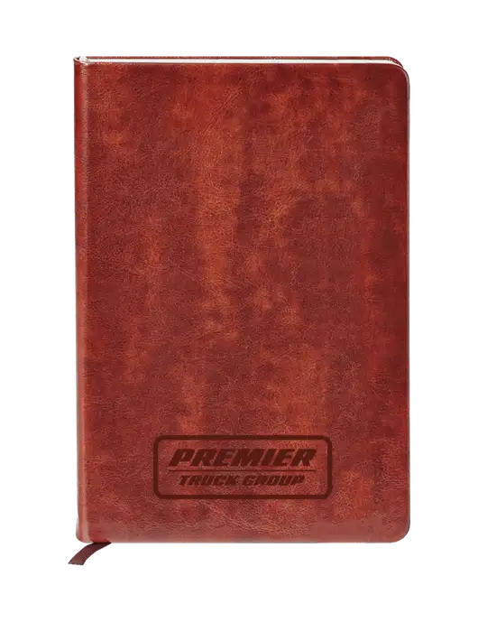 Fabrizio Brown Hard Cover 5.75 x 8.3 Journal w/Premier Truck Group Logo