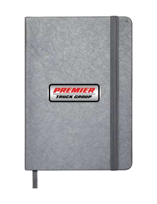 Granite Dark Grey Hardcover Journal, 5.62 X  8.37 w/Premier Truck Group Logo