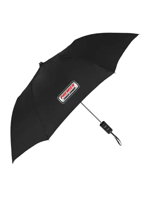 Black 42" Folding Umbrella  w/Premier Truck Group Logo