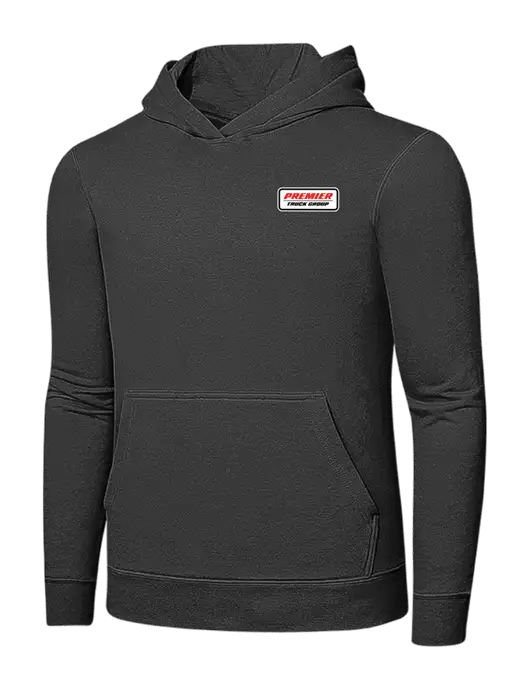 Charcoal 7.8 oz Ring Spun Hooded Sweatshirt w/Premier Truck Group Logo