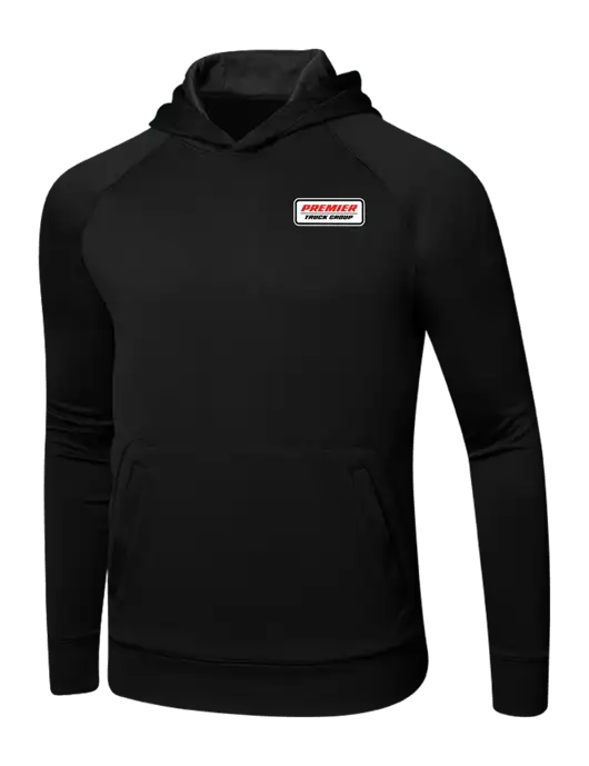 Tech Black Fleece Hooded Sweatshirt w/Premier Truck Group Logo