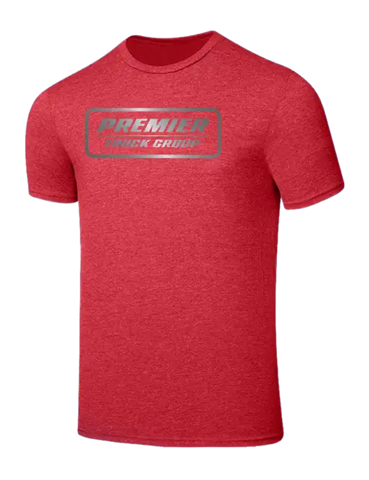 Seriously Soft Heathered Red T-Shirt w/Premier Truck Group Logo