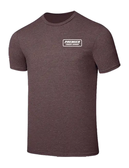 Seriously Soft Heathered Brown T-Shirt w/Premier Truck Group Logo