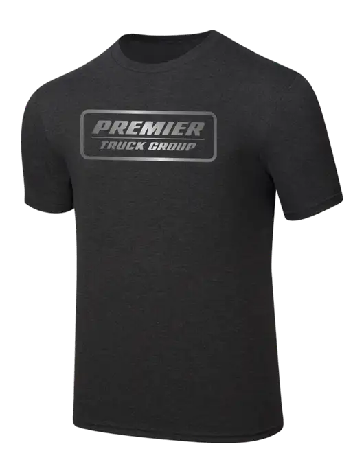 Simply Soft Black Frost 4.5oz  Poly/Combed Ring Spun Cotton T-Shirt w/Premier Truck Group Logo