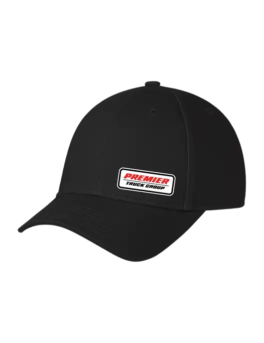 Black Structured Cap Hook & Loop w/Premier Truck Group Logo