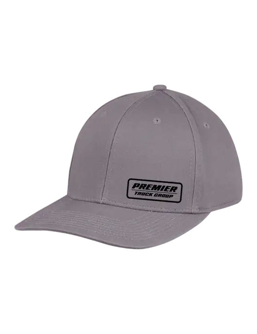 Premium Modern Structured Twill Charcoal Snapback Cap w/Premier Truck Group Logo
