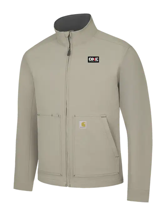 Carhartt Light  Grey Super Dux Soft Shell Jacket w/ONE Logo