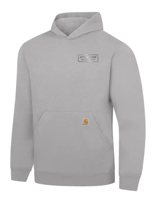 Carhartt Light Grey Heather Midweight Hooded Sweatshirt w/Premier Truck Group Logo