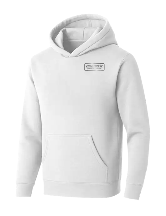 BELLA+CANVAS White Sponge Fleece Pullover Hoodie w/Premier Truck Group Logo